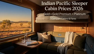 Indian Pacific Sleeper Cabin Prices 2026: Gold, Gold Premium & Platinum Costs