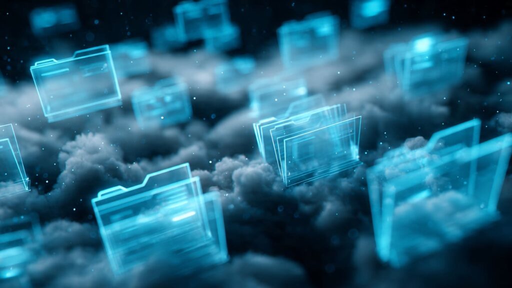 Diving Into Cloud Storage For Efficient Data Management Digital visualization of AI cloud storage and efficient data management services.