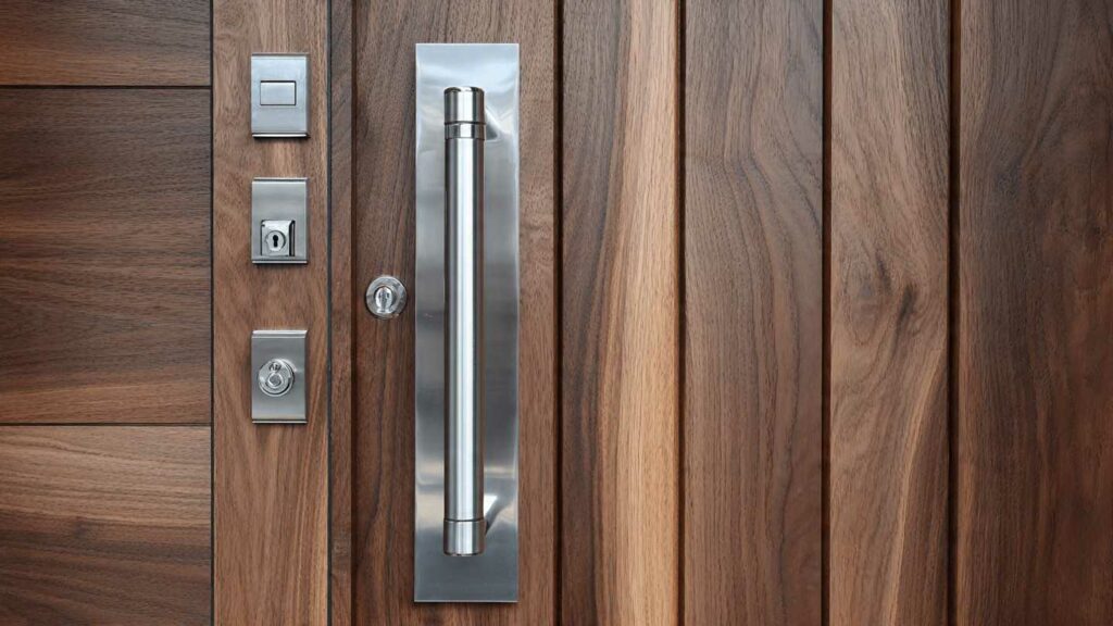 High Security Front Doors An In Depth Guide For Homeowners A high security front door featuring reinforced hardware and a modern multi-point lock.
