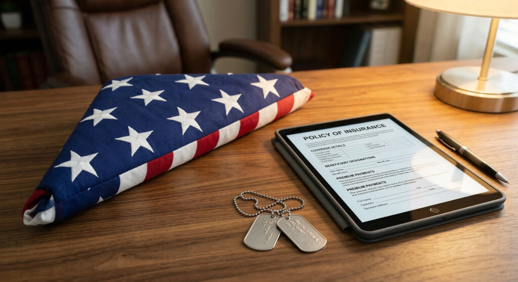 Things To Know About State Farms Military Service Policy Requirements Military dog tags and an insurance policy document representing military service policy requirements.