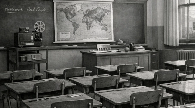 Step Into 1950s High School Classrooms Historically
