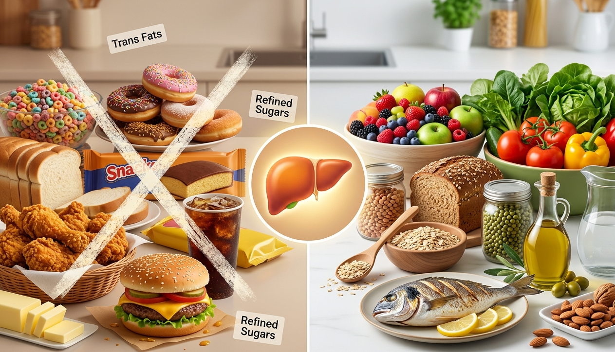 A Guide to Foods to Limit With Fatty Liver